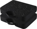 Stadium Seat Cushions 2-Pack 4-Pack, Extra Thick 2.5 Inches, Oxford Fabric, U-Shaped Ergonomic Design, Waterproof & Portable Bleacher Cushions with Carrying Handle (Black, 2-Pack) by UCOMFEEL