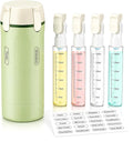4-in-1 Travel Dispenser Bottle, Travel Toiletry Containers, 30mL Bottles | 4 Refillable Travel Size Containers, Leakproof Pump Bottles for Shampoo, Lotion and Conditioner, TSA Travel Essentials by Unknown