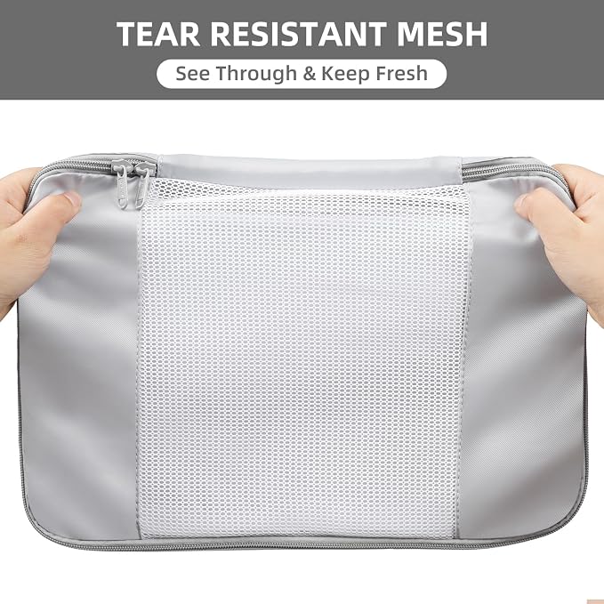 BAGAIL 6 Set/8 Set/10 Set Packing Cubes Various Sizes Packing Organizer for Travel Accessories Luggage Carry On Suitcase - Image 6