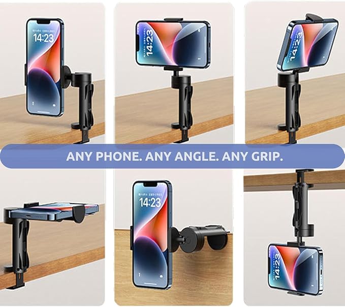 7 PACK Airplane Phone Holder Travel Essentials Accessories – Universal Hands Free Cell Phone Stand Mount for Air Plane Table Seat Desk, Cruise, Car & Flight – Mini Size for Vacation, iPhone, Samsung - Image 4