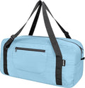 HOLYLUCK Foldable Travel Duffel Bag Luggage Great for Gym - Large Light Blue by holyluck
