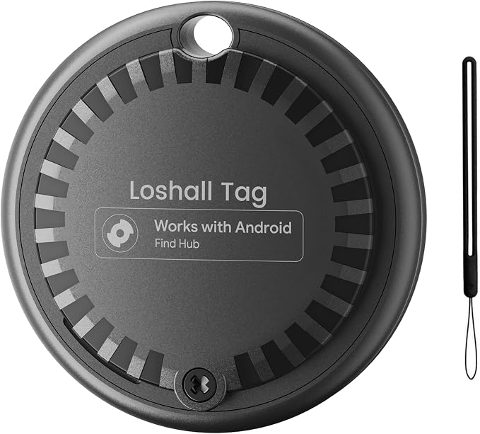 Air Tags for Android,Air Tags-1 Pack Android,2 Year Battery Life,Air Tracker Tags with 1 Lanyard,Google Find Trackers for Google'S Find Hub App,IP65 Waterproof Luggage Tracker for Keys by Unknown