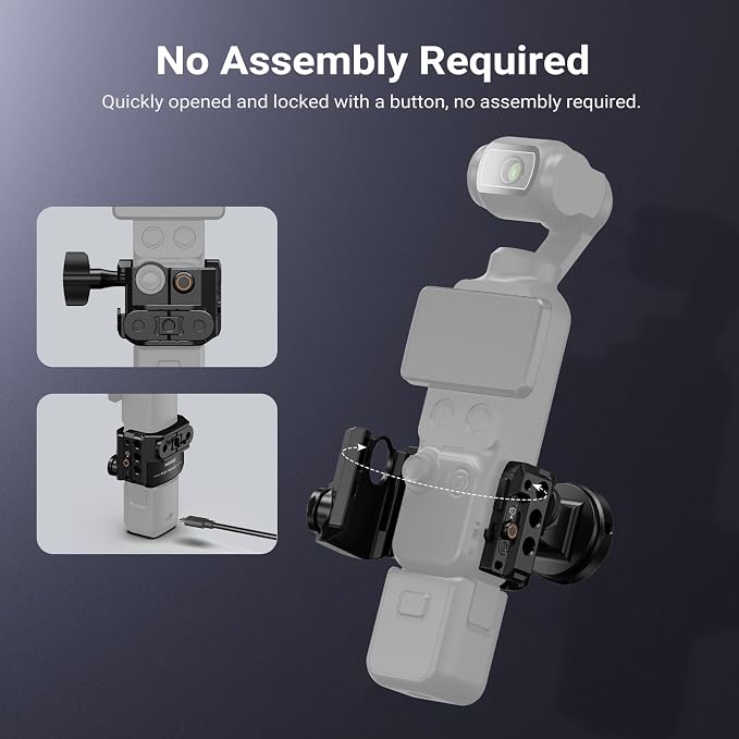NEEWER Gimbal Camera Cage Compatible with DJI Osmo Pocket 4P (4 Pro), Pocket 4, Xtra Muse, Protective Action Camera Video Rig, Cold Shoe Mount Photography Accessories, No Assembly Needed, AC069 - Image 3