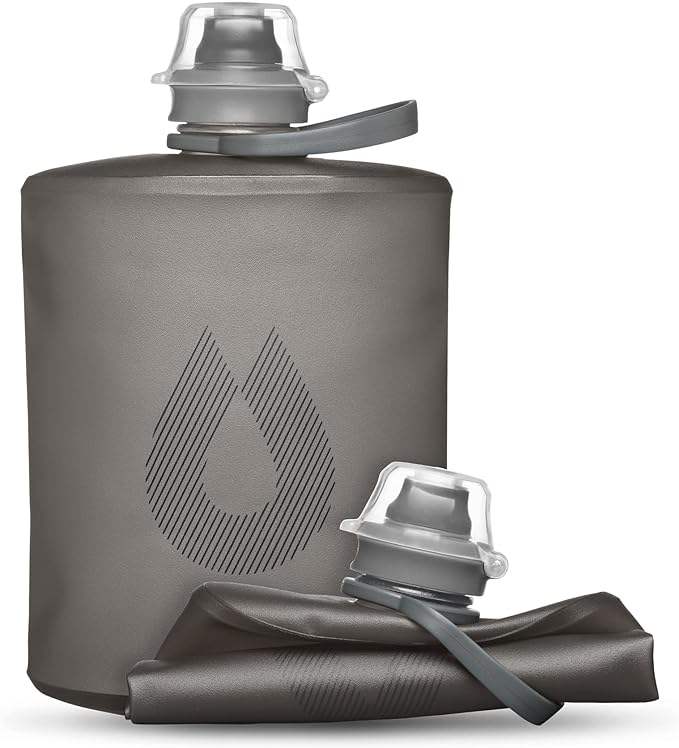 HydraPak Stow Collapsible Water Bottle – 350ml, 500ml, 1L – Ultralight, Leak-Proof, BPA-Free, Filter Compatible Travel & Hiking Flask by Hydrapak