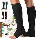 NEWZILL Compression Socks for Women & Men Circulation 20 mmHg, Graduated Open Toe, Cotton Compression Socks for Nurses by NEWZILL