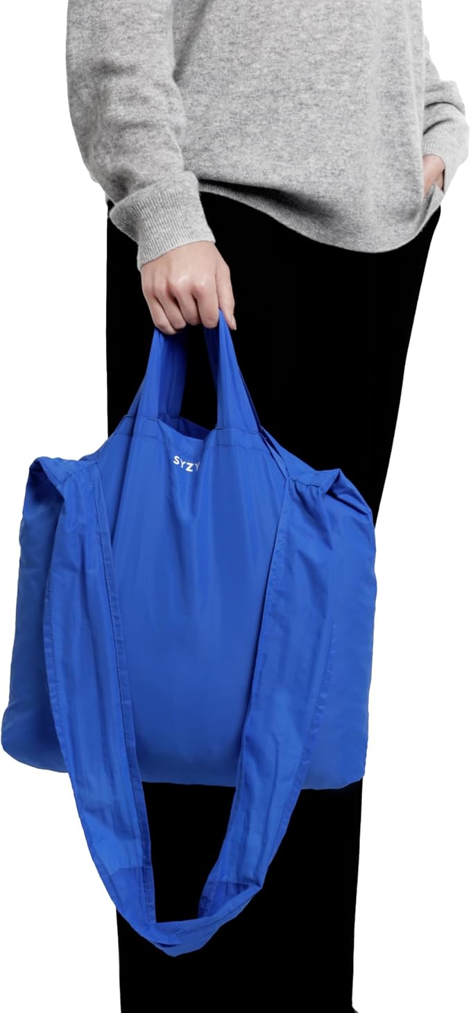 SYZY World's Most Compact Travel Tote Bag Portable Shopping Beach Market Bag - Reusable Collapsible Stuffable - Image 8