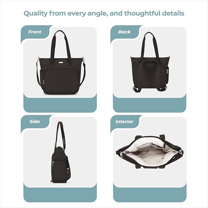 Travelon Anti-Theft Essentials Convertible Backpack/Tote - Image 5
