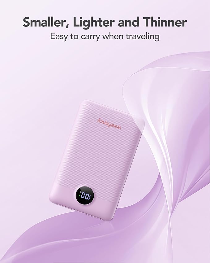 Mini Portable Charger with Built-in Cables 22.5W Fast Charging Power Bank USB-C Small Battery Pack 10000mAh Travel Essential Slim Battery for iPhone 17/16/15/14, Samsung 25/24, and More | with Built-in Cables Power Bank,USB-C Small Battery Pack Travel ... - Image 3