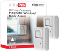 UltraPro Personal Security Window and Door Alarm, 2 Pack, DIY Protection, Burglar Alert, Wireless Chime/Alarm, Easy Installation, Home Security, Ideal for Home, Garage, Apartment, White, 45115 by Unknown