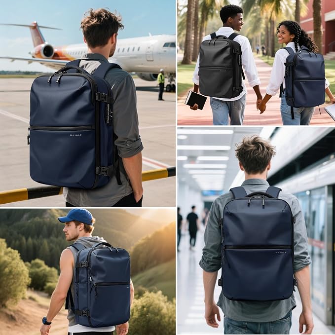 BANGE Travel Backpack with TSA lock version can hold 15.6 inch Laptop suitable Daily Commute and Overnight Flight Approved Anti-theft Bag - Image 7