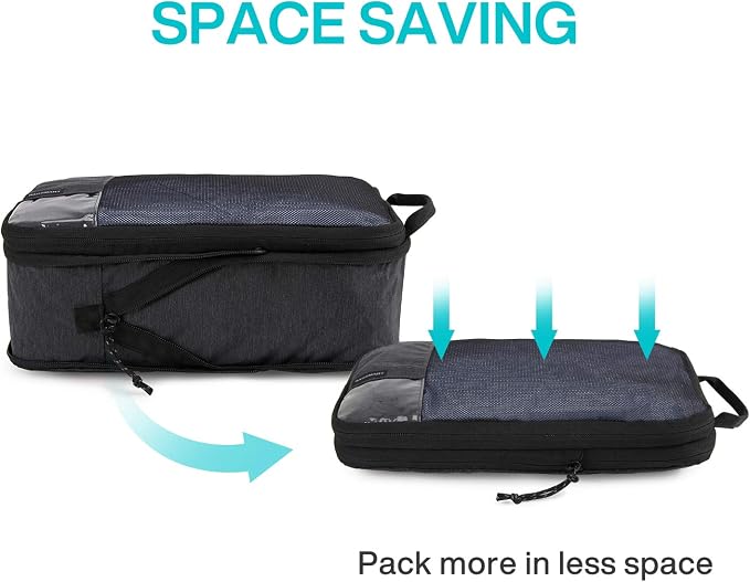 BAGSMART Compression Packing Cubes for Travel Essentials | 14 Set /6 Set /4 Set/2 Set, Lightweight, Durable - Image 4