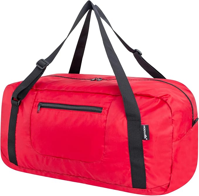 HOLYLUCK Foldable Travel Duffel Bag Luggage Great for Gym -55L, Red by holyluck
