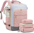 LOVEVOOK Large Travel Backpack for Women, TSA Carry on Backpack for Airplanes, 50L Personal Item Travel Bag for Women fits 17" Laptop,Waterproof Carry on Bag Airplane Approved with 3 Packing Cubes by LOVEVOOK