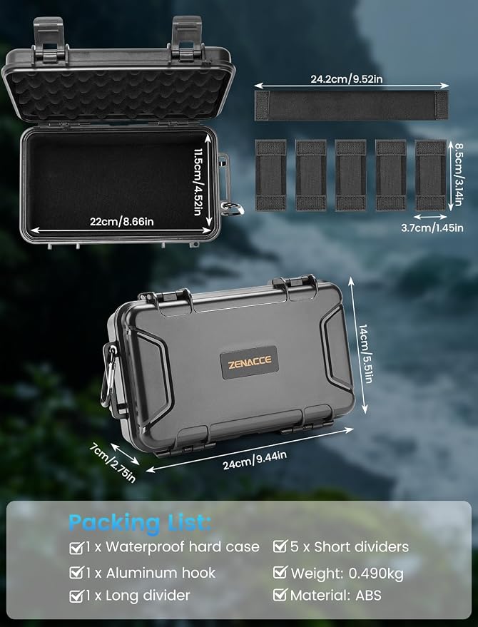 Camera Carrying Case, Waterproof Case for Gopro Hero 13/12/11/10/9 | Camera Organizer for DJI Pocket 3/4/4P, Insta360 x5/x4, DJI OSMO 360/Action Camera and Other Accessories - Image 5