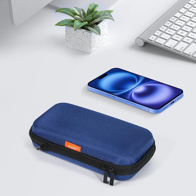 Small Carrying Bag for GPS Hard Drive, Portable EVA Protection Case | Mesh Inner Pocket, Universal Travel Pouch for External Battery, Cell Phone, USB Charging Cable, Zipper - Image 8