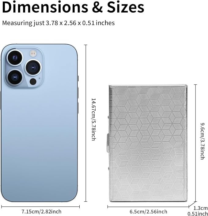 Slim Credit Card Holder RFID Blocking Credit Card Stainless Steel Metal Wallet Business Card Cases with 6 Slots Men for Women - Image 4