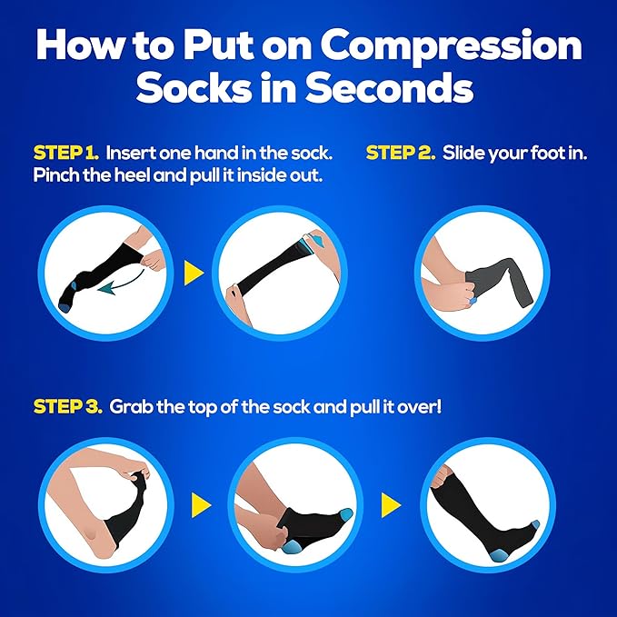 SB SOX Compression Socks for Men & Women (15-20mmHg) | Best Compression Socks for Flying, Medical, Sports, Wide Calf Fit, Pregnancy, and Daily Wear - Image 6