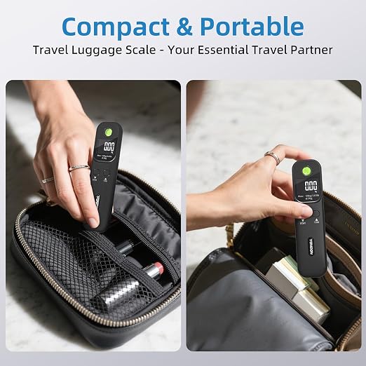 Luggage Scale - 110lb Digital Suitcase Weight Scale with LCD Display, 3 Units (lb/kg/oz) and Tare Function, Portable Travel Essentials for Backpacks, Packages and Outdoor Gear (Black) - Image 8