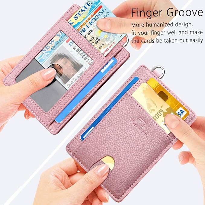 FurArt Slim Minimalist Wallet RFID Credit Card Holder for Men | slim minimalist compact rfid id window thin - Image 3