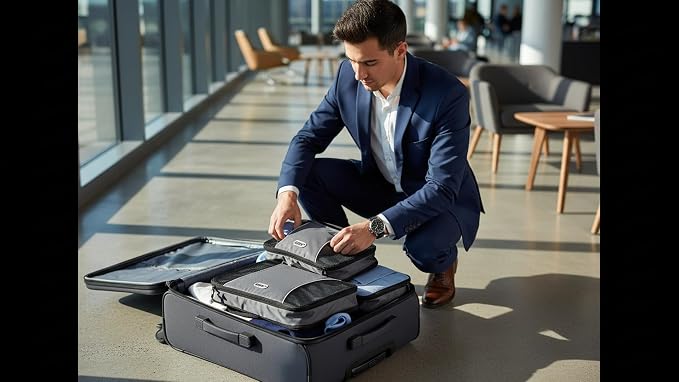 GOX Ultra Light 5 piece Packing Cubes Travel Luggage Organizer 1 Large 2 Medium 2 Small - Image 4