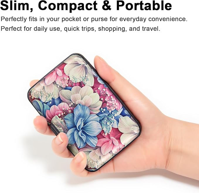 Credit Card Holder Small RFID Blocking Wallet Business Metal Slim Mini Aluminum Hard Case for Women Men - Image 3