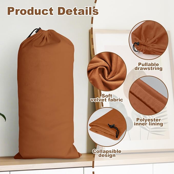 10 Pcs Single Shoe Bags for Travel, Dustproof Drawstring Travel Shoe Bag | 18"X9"shoe travel bag for Packing, Shoe Bag storage Sneaker Travel Bags, Washable Reusable dust bags for Handbags Shoes Toys - Image 5