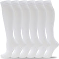 fenglaoda Compression Socks Women Men 6 Pairs, Knee High Best Support Circulation Socks for Running, Travel, Flight, Nurse by fenglaoda