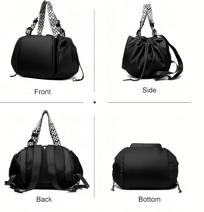 Tote Bag Large Capacity Lightweight Backpack with 15 Pockets Nylon Shoulder Bag for Car Travel Mother Bag - Image 3