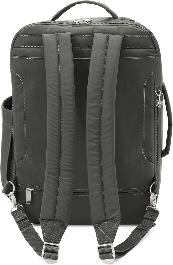 Securtex® Classic Anti-Theft Convertible Travel Backpack - 11x17” Carry-On, Fits 16” Laptop, Locking Zippers, Expandable | Locking zippers - Image 3