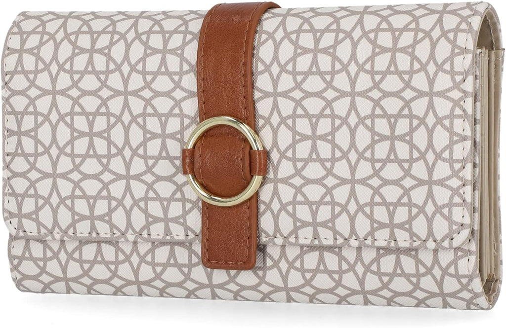 Mundi File Master Womens RFID Blocking Wallet Clutch Organizer With Change Pocket by MUNDI
