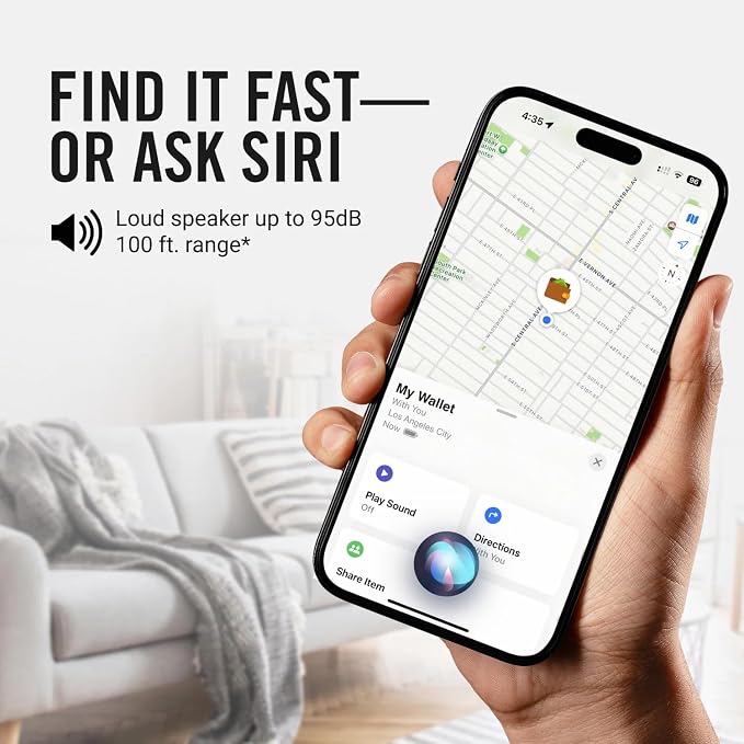 Ridge Wallet Tracker Card Compatible with Apple Find My, Slim Tracking Card - Wallet Finder, Item Locator for Luggage Tags, Passports, Phone - MFi Certified, IP68 Water Resistance - Image 4