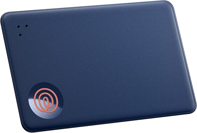 Life360 Tile Slim - Wallet Finder, Bluetooth Tracker and Item Locator for Luggage Tags, Passports and More. Both iOS and Android Compatible. Phone Finder. 1-Pack (Navy Blaze) by Life360