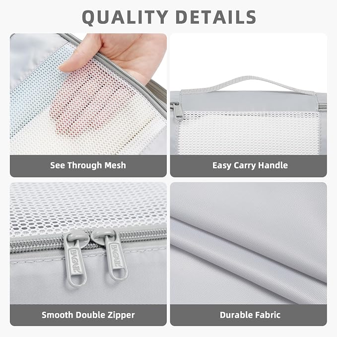 BAGAIL 6 Set/8 Set/10 Set Packing Cubes Various Sizes Packing Organizer for Travel Accessories Luggage Carry On Suitcase - Image 5