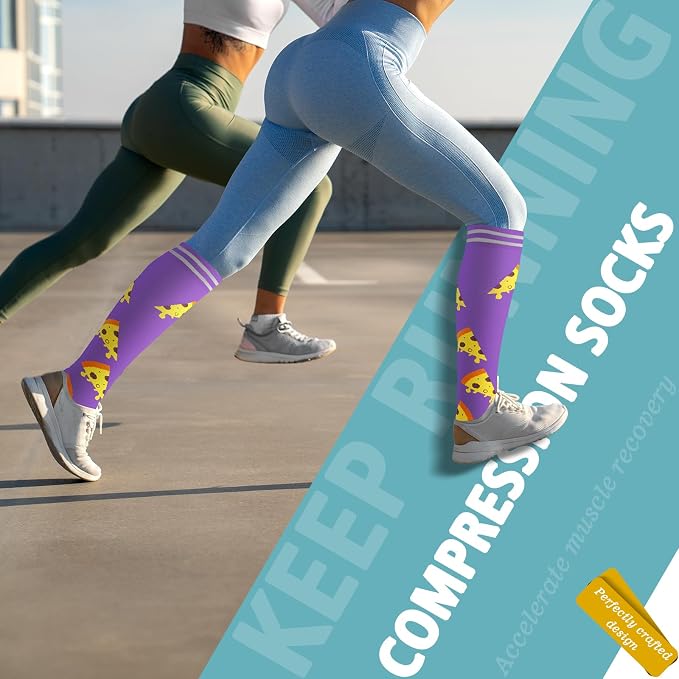 Compression Socks for Women & Men 6 Pairs | 20-30 mmHg Breathable & Moisture-Wicking Comfortable & Skin-Friendly Knee High Support Socks for Nurse, Travel, Pregnancy - Image 7