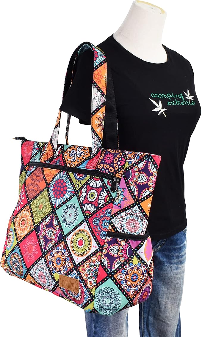 CLOUDMUSIC Shoulder Tote Bag For Nurses Teachers Work Gym Travel Beach Women With Large Capacity Waterproof - Image 2