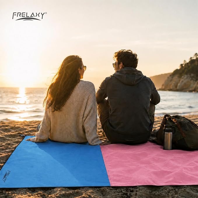 Frelaxy Pocket Picnic Blanket, Waterproof Blanket for Beach Festival | Lightweight compact design, Multi-use outdoor blanket, Waterproof & sandproof material, Easy to carry, Picnic, Camping - Image 6