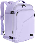 MATEIN Light Purple Carryon Backpack, 40L Airplane Approved Travel Backpack | Expandable Simple Fashion Daypack For Women, Personal Item bag, Frequent traveler Gifts, Heavy Duty by MATEIN