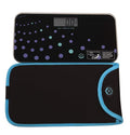 NewlineNY Trendy Wave Mini Bathroom Scale + Travel Slip Case, SBB0721M-NYTW + NY-MSS101-BBL by NewlineNY