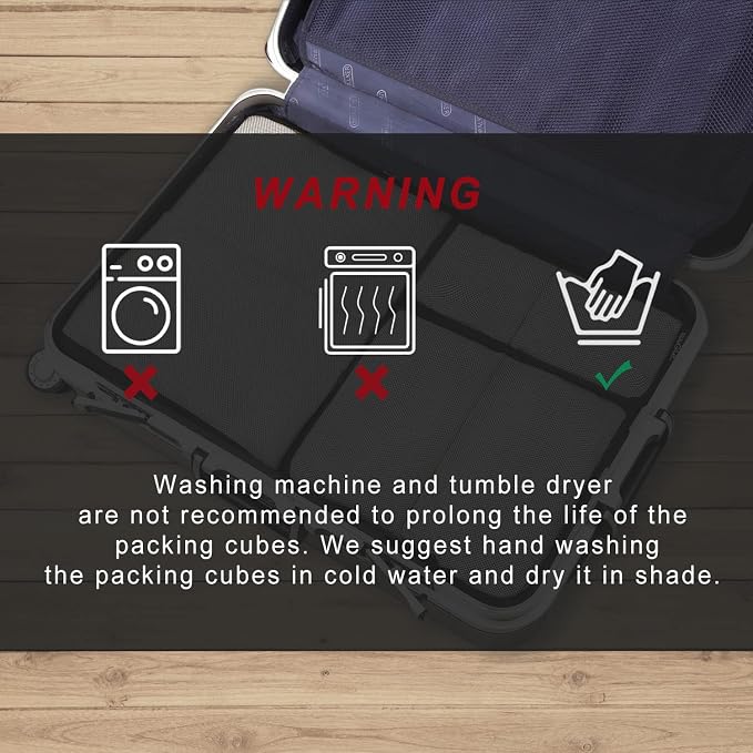 BAGAIL 6 Set Packing Cubes,Travel Luggage Packing Organizers - Image 7