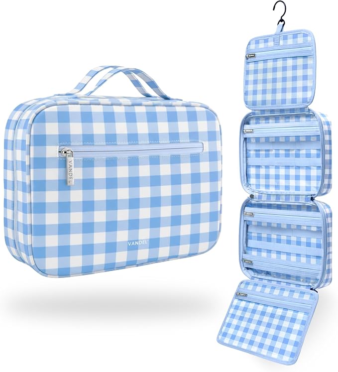 VANDEL Waterproof Hanging Toiletry Bag [TSA-Approved] Cosmet Travel Bag | Makeup Case Toiletries Organizer, Hanging Makeup Organizer Bag, Cosmetic Travel Bags for Women, Waterproof Zippers by VANDEL