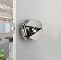 Door Knob Lockout Device with Padlock, Metallic Stainless Steel Locking Cover to Disable Doorknob, Prevents Turning of Door Knob and Access to Keyhole, Prevents Operating The Knob by Dakekou