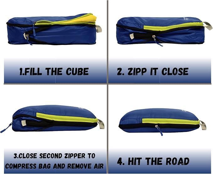 Compression Packing Cubes Set, Suitcase and Backpack Travel Organizer Bags | Ultralight and breatheable material - Image 5