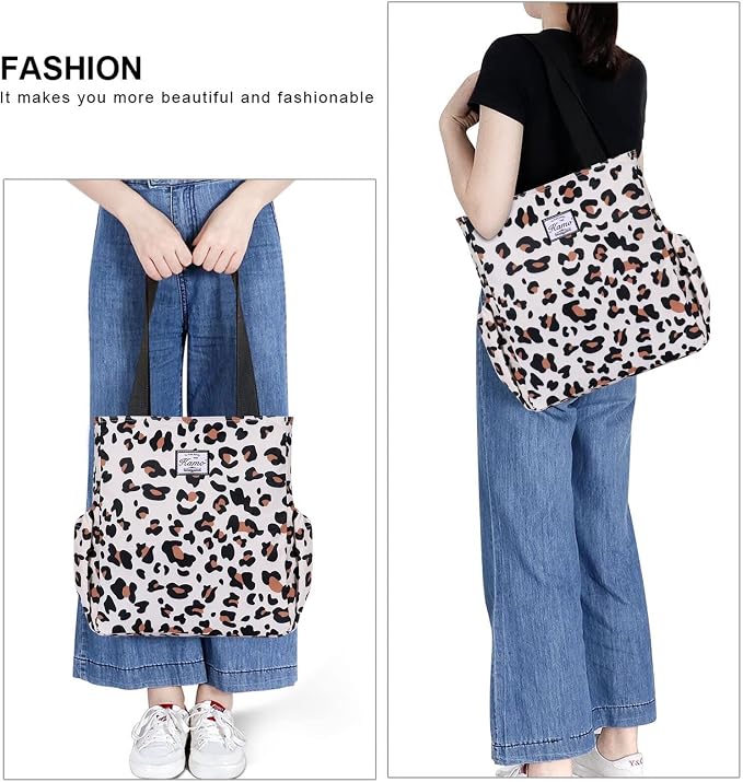 KAMO Floral Tote Bag - Waterproof Lightweight Handbags Travel Shoulder Bag for Hiking Yoga Gym Swimming Travel Beach - Image 6