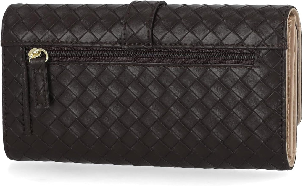 Mundi File Master Womens RFID Blocking Wallet Clutch Organizer With Change Pocket - Image 3