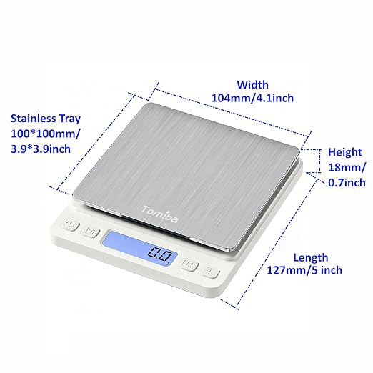 3000g Digital Touch Pocket Scale 0.01oz Resolution 2 AAA Batteries Included - Image 9
