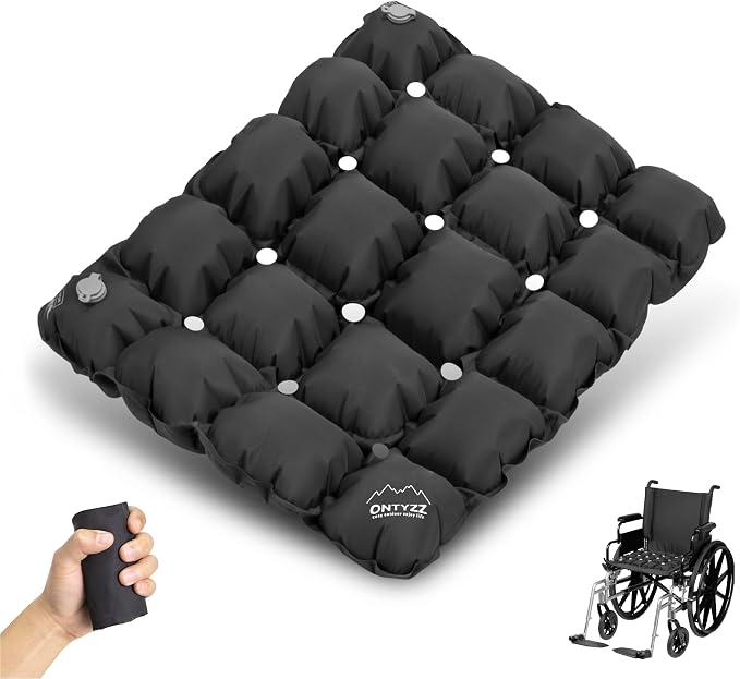 Inflatable Seat Cushion Lightweight Airplane Seat Cushion | Stadium Seat Travel Cushion for Climbing Hiking Office Airplane by OTNYZZ