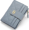 GAEKEAO Small Wallet for Women Slim Bifold Leather Credit Card Holder Wallets Zipper Pocket Coin Purse with ID Window by GAEKEAO
