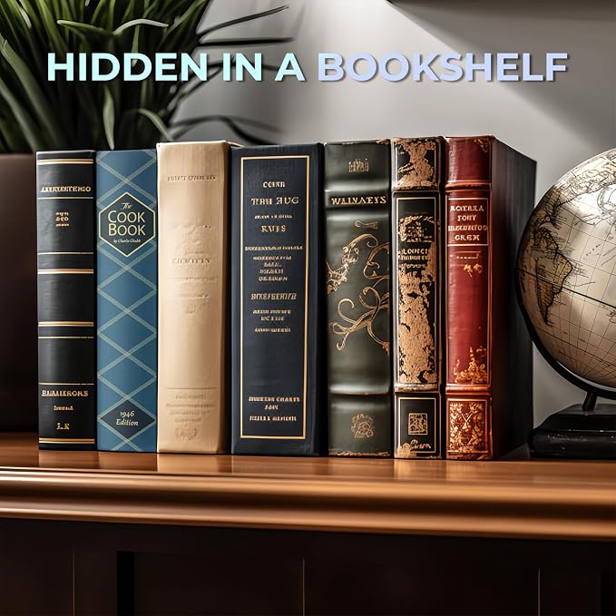 Book Safe with Combination Lock, Hidden Safe (9.5 x 6.2 x 2.2 Inch) with Fireproof Bag, Secret Diversion Safe, Hollow Book Box Hidden Storage, Money Safe Box for Cash (X-Large COOK) - Image 4