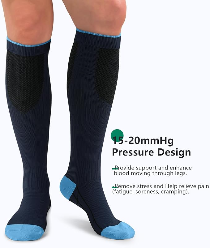 FuelMeFoot 3 Pack Copper Compression Socks - Compression Socks Women & Men Circulation - Best for Medical,Running,Athletic - Image 5