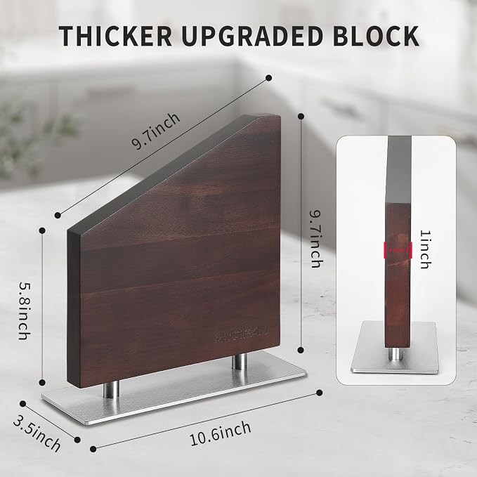Magnetic Knife Block Without Knives,Magnetic Universal Stands with Strong Enhanced Magnets Strip Kitchen Storage Cutlery Large Organizer ，Knife Holder for Kitchen Organizer - Image 3